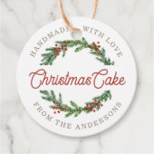 ベリ素朴ーリースホリデーベーキングギフト フェイバータグ (正面)