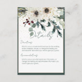 ベリ素朴ー冬のフローラ結婚の詳細 エンクロージャーカード (正面)