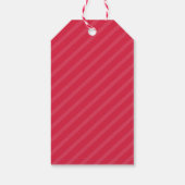 ベリ赤と白メリークリスマスギフトラベル ギフトタグ (裏面)