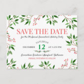 ベリ離れークリスマスホリデーパーティー日付を保存 案内ポストカード