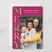 ベリ鮮やかーメリーパイン写真クリスマス シーズンカード (正面)