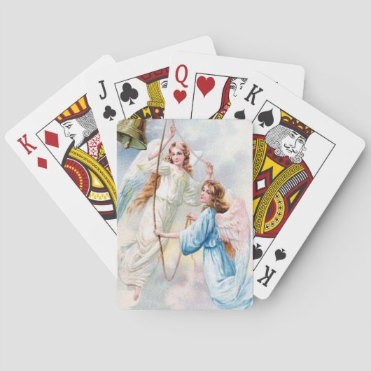 ベルかわいらし付き天使 トランプ (裏面)