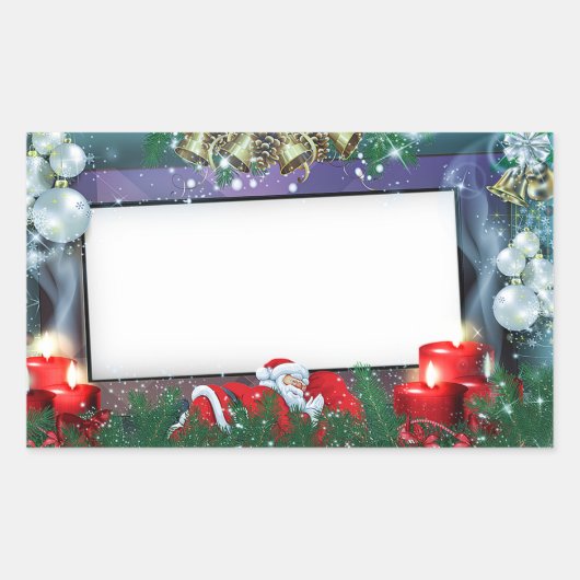 ベルが鳴る 長方形シール (正面)