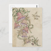 ベルとのビンテージ結婚式の願い ポストカード (正面/裏面)