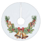 ベルとジンジャーブレッドマン ブラッシュドポリエステルツリースカート (正面)