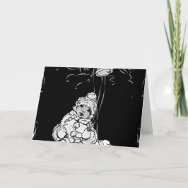 ベルとストリームを飾ったアフリカ系アメリカ人の赤ちゃん カード