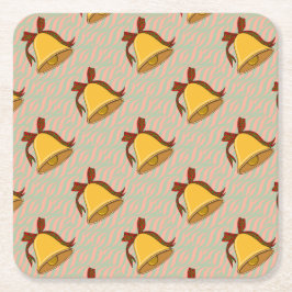 ベルとボウ スクエアペーパーコースター