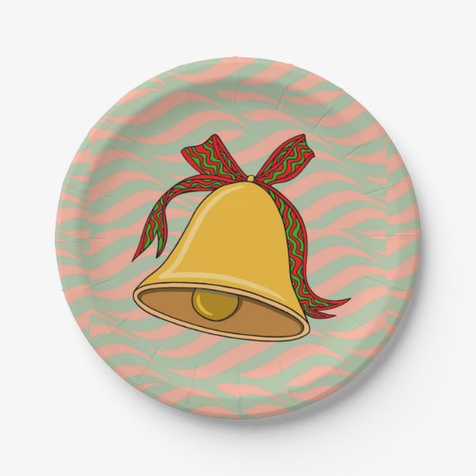 ベルとボウ ペーパープレート (正面)
