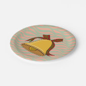 ベルとボウ ペーパープレート (アングル)