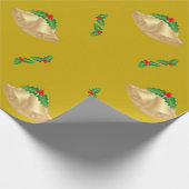 ベルとミスルートのホリデー包装紙 ラッピングペーパー (角)