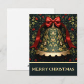 ベルと蔦のクリスマスカード シーズンカード (正面/裏面)