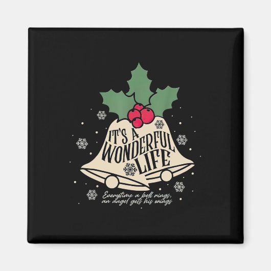 ベルのリングや輪Chrisの度に素晴らしい人生だ マグネット (正面)