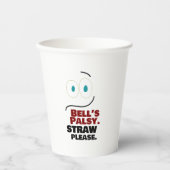 ベルの麻痺 – わらをください –  紙コップ (正面)