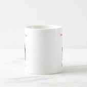 ベルを超えて、本を超えて 教育者 コーヒーマグカップ (中央)