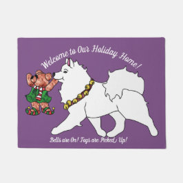 ベルを鳴らしてサモイ!ホリデードアマット、非スリップまたは滑ること ドアマット