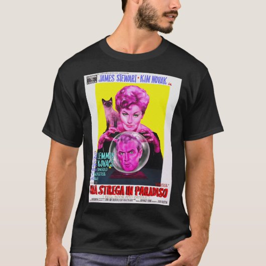 ベルイタリアンブックとキャンドルのポスター  Tシャツ (正面)