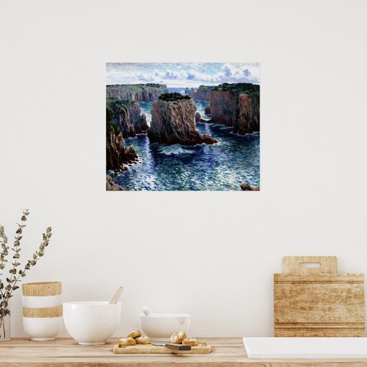 ベルイルのポートグールの岩 ポスター (キッチン)