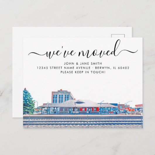 ベルウィン引越し案内はがき 案内ポストカード (正面/裏面)