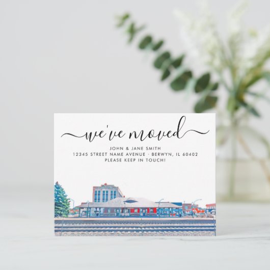 ベルウィン引越し案内はがき 案内ポストカード (スタンド正面)