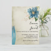 ベルウォーターカラー結婚式招待状 招待状 (スタンド正面)