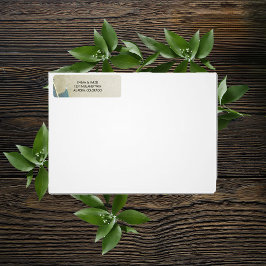 ベルウォーター色の戻り住所ラベル ラベル