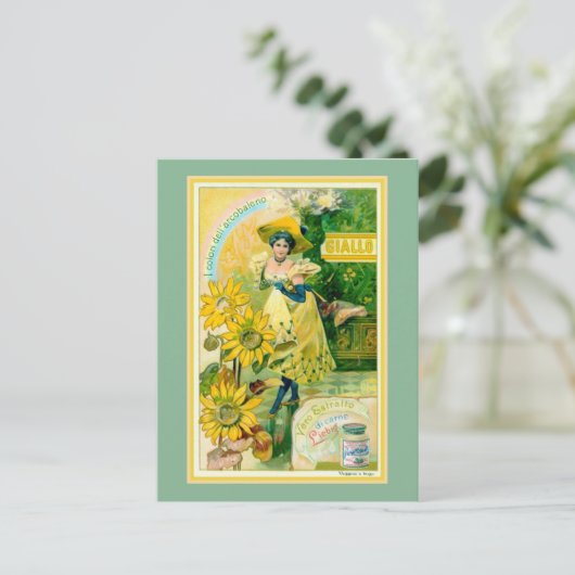 ベルエポイタリアンク肉エ広告キス ポストカード (スタンド正面)