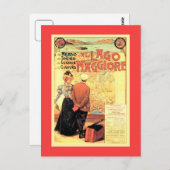 ベルエポケ1899年イタリアン鉄道旅行ポスター ポストカード (正面/裏面)