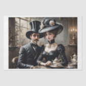 ベルエポックカップルでカフェドパリ 薄葉紙 (正面)