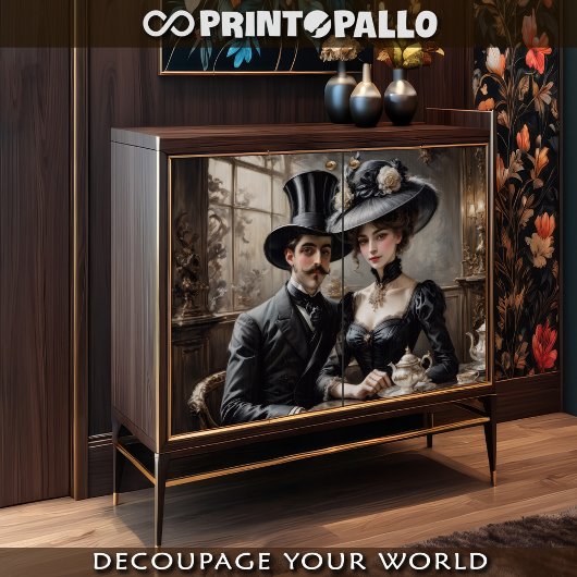 ベルエポックカップルでカフェドパリ 薄葉紙