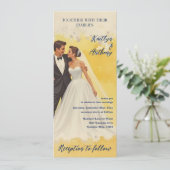 ベルエポックスタイルのヴィンテージ結婚式招待状 (スタンド正面)