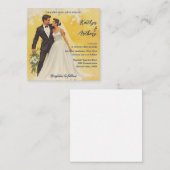 ベルエポックスタイルのヴィンテージ結婚式招待状 ノートカード (正面/裏面)
