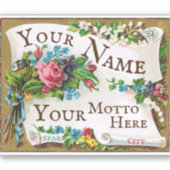 ベルエポックフランスの香水フレ空白のーム シール (正面)