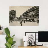 ベルエポックブリュッセルプレイスドゥブロウケレ ポスター (ホームオフィス)