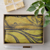 ベルエポック,アールヌーボー,ヴィンテージ,金ゴールド,黒,女性 薄葉紙 (ギフト)