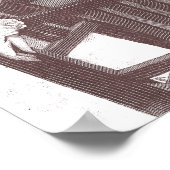 ベルエレガントエポチェヴィンテージファッションレディ ポスター (角)