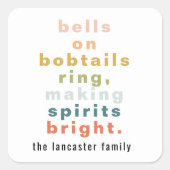 ベルオンボブテールカラフル スクエアシール (正面)