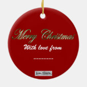 ベルオーナメント(シルバー) セラミックオーナメント (裏面)