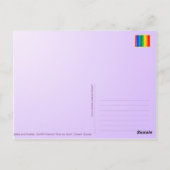 ベルカとストレルカの落書き ポストカード (裏面)