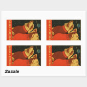 ベルカとストレルカ 長方形シール (シート)