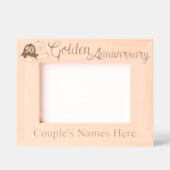 ベルカスタムス結婚で50周年 レーザー彫刻フレーム (正面)