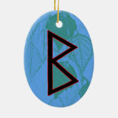 ベルカノバイキングルーンユール(キリスト降誕祭)オーナメント – マザーアース! セラミックオーナメント (裏面)