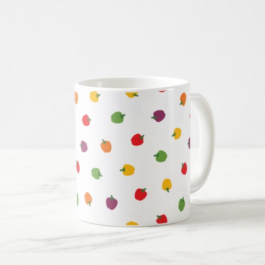 ベルカラフルペッパー コーヒーマグカップ (正面右)