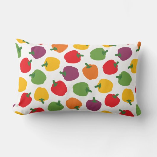 ベルカラフルペッパー ランバークッション (正面)