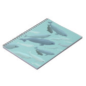 ベルガホエールノートブックホエールアートジャーナル ノートブック (左側)