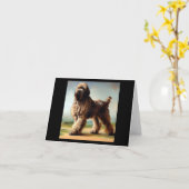 ベルガマスコシェパードドッグ カード (黄色い花)