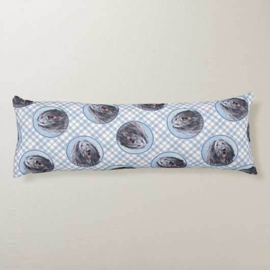 ベルガマスコシェプドッグ絵を描シェパードのかわいいドッグアート ボディピロー (裏面)