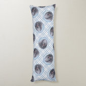 ベルガマスコシェプドッグ絵を描シェパードのかわいいドッグアート ボディピロー (裏面 (縦))