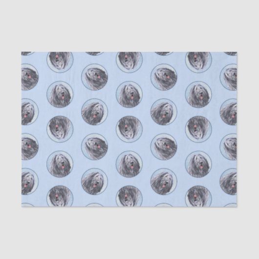 ベルガマスコシェプドッグ絵を描シェパードのかわいいドッグアート 薄葉紙 (正面)