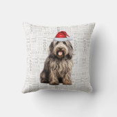 ベルガマスコドッグウォーターカラークリスマス クッション (裏面)