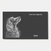 ベルガマスコ抽象芸術アートドッグ名 ポストイット (正面)